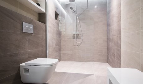 Création d’une salle de bains avec une douche à l’italienne - Lescheraines - Bauges Plomberie Chauffage